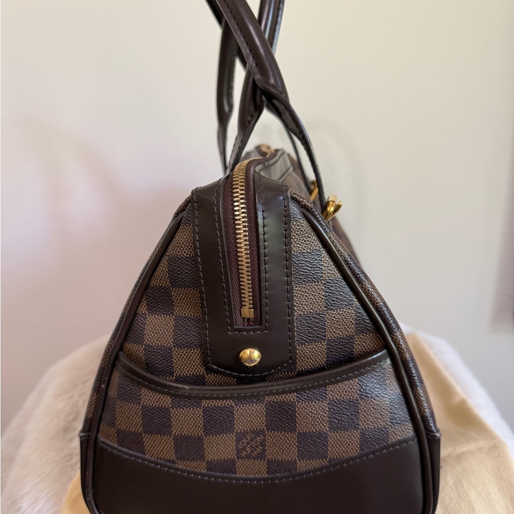 * SOLD SOMEWHERE ELSE* 
 LOUIS VUITTON Classic  BERKELEY DAMIER EBENE HANDBAG - Picture 5 of 9